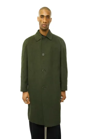 Aquascutum Silk lined Wool Khaki Wool Coat
