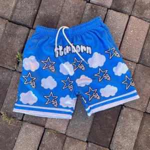 Blavra Retro Street Fashion Hip Hop Mesh Shorts