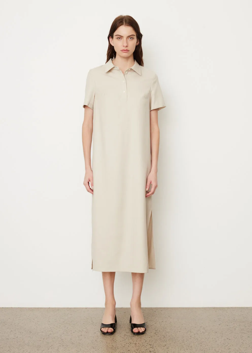 Buttoned Long Dress