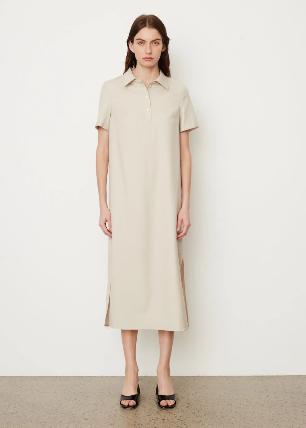 Buttoned Long Dress