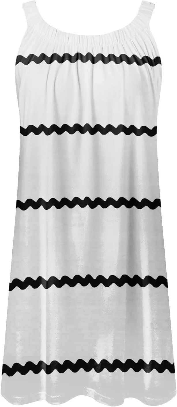 Casual Dresses for Women 2024 Maxi Casual Beach Dress Sleeveless Printed Casual Skirt Seaside Green Floral Dress