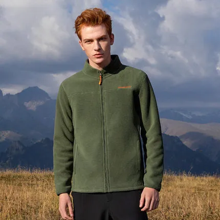 Pioneer Camp warm fleece hoodies men brand-clothing autumn winter zipper sweatshirts