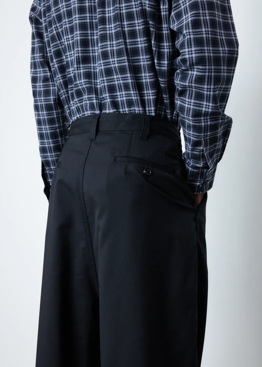 Pleated Cropped Pants