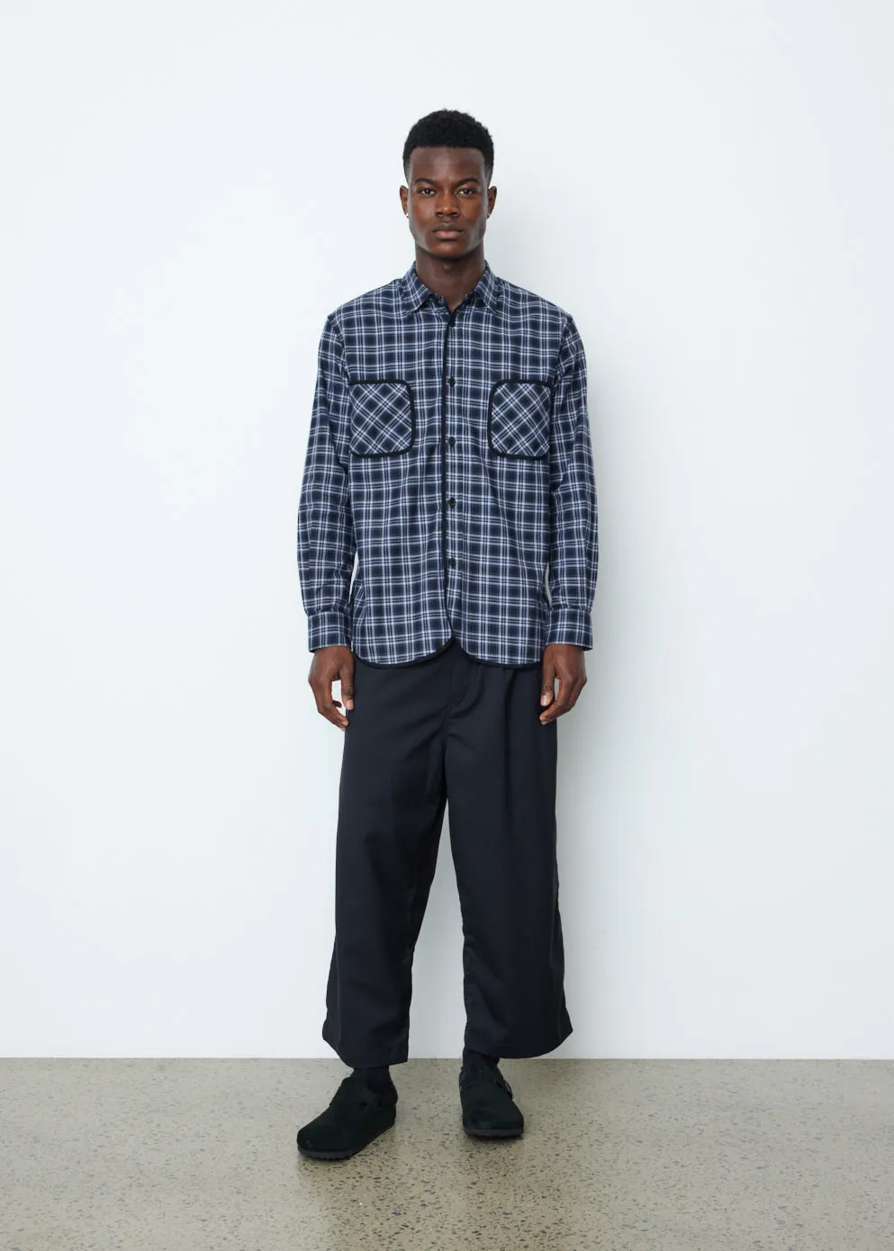 Pleated Cropped Pants