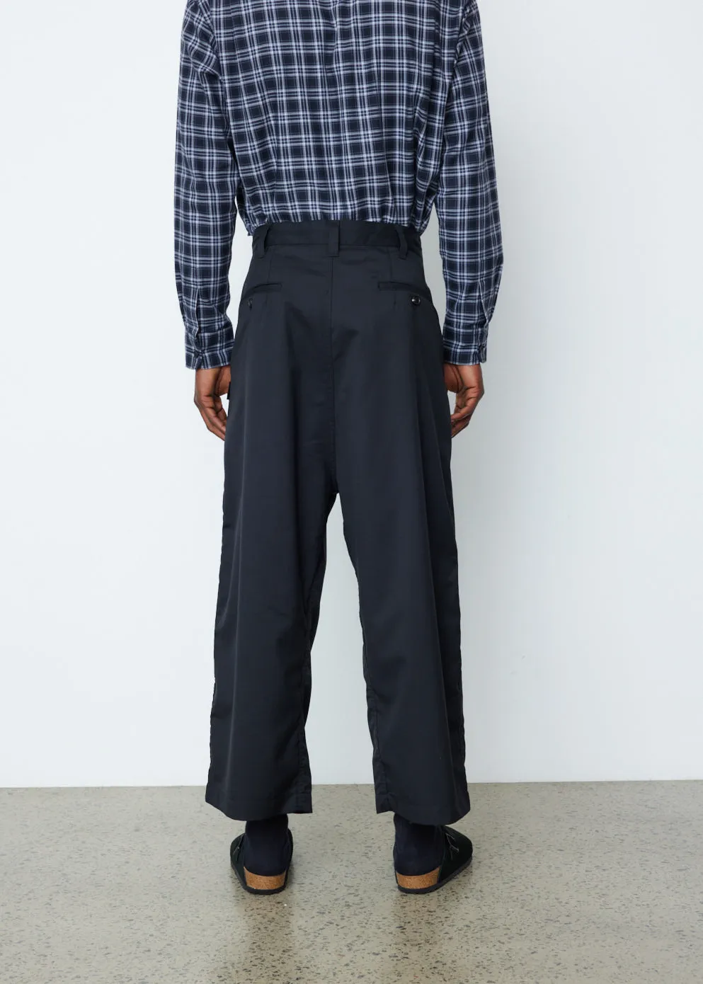 Pleated Cropped Pants