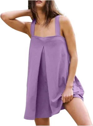 Sun Dresses for Women 2025 Vacation Summer Dresses 2025 Trendy Beach Vacation Midi Sundresses Sleeveless Tank Dresses