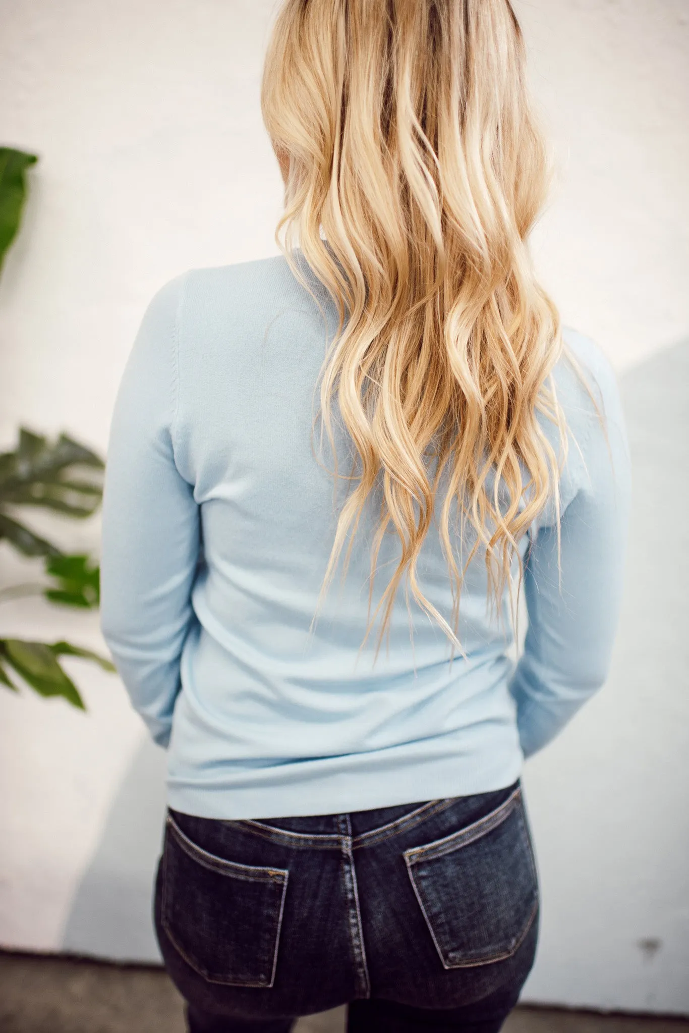 The Leni Soft Knit Sweater (Sky Blue)